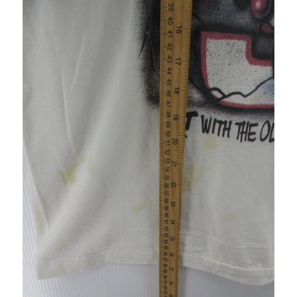 VINTAGE Jeff Gordon Shirt XL NASCAR Racing Fruit Of The Loom 90s Tee * - Picture 8 of 16